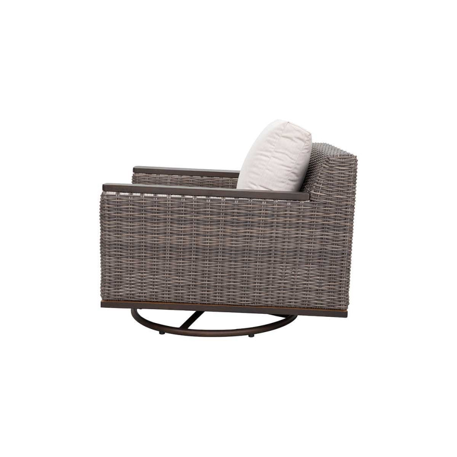 2 Beaufort Wicker Swivel Rocking Chair