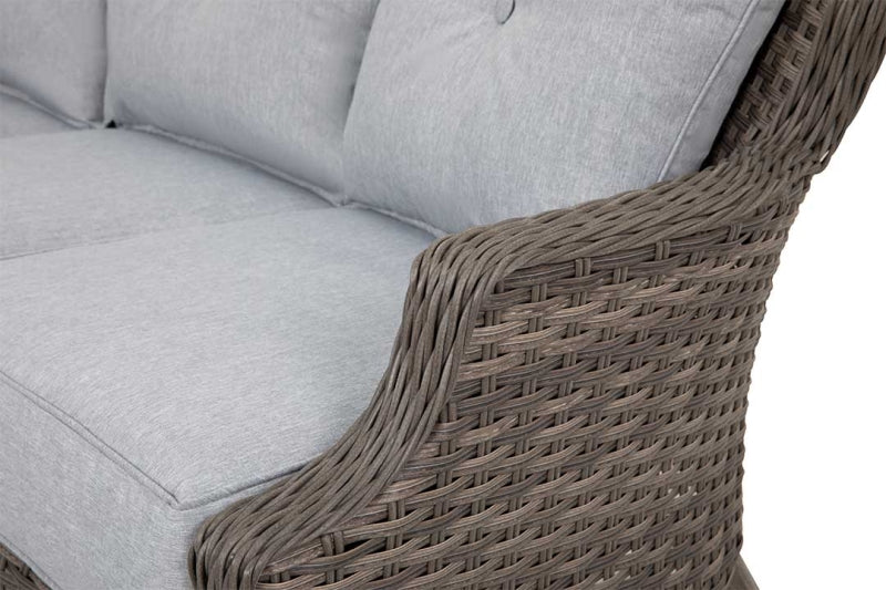 Tenaya 3-Piece Wicker Sofa Set with Stationary Chairs