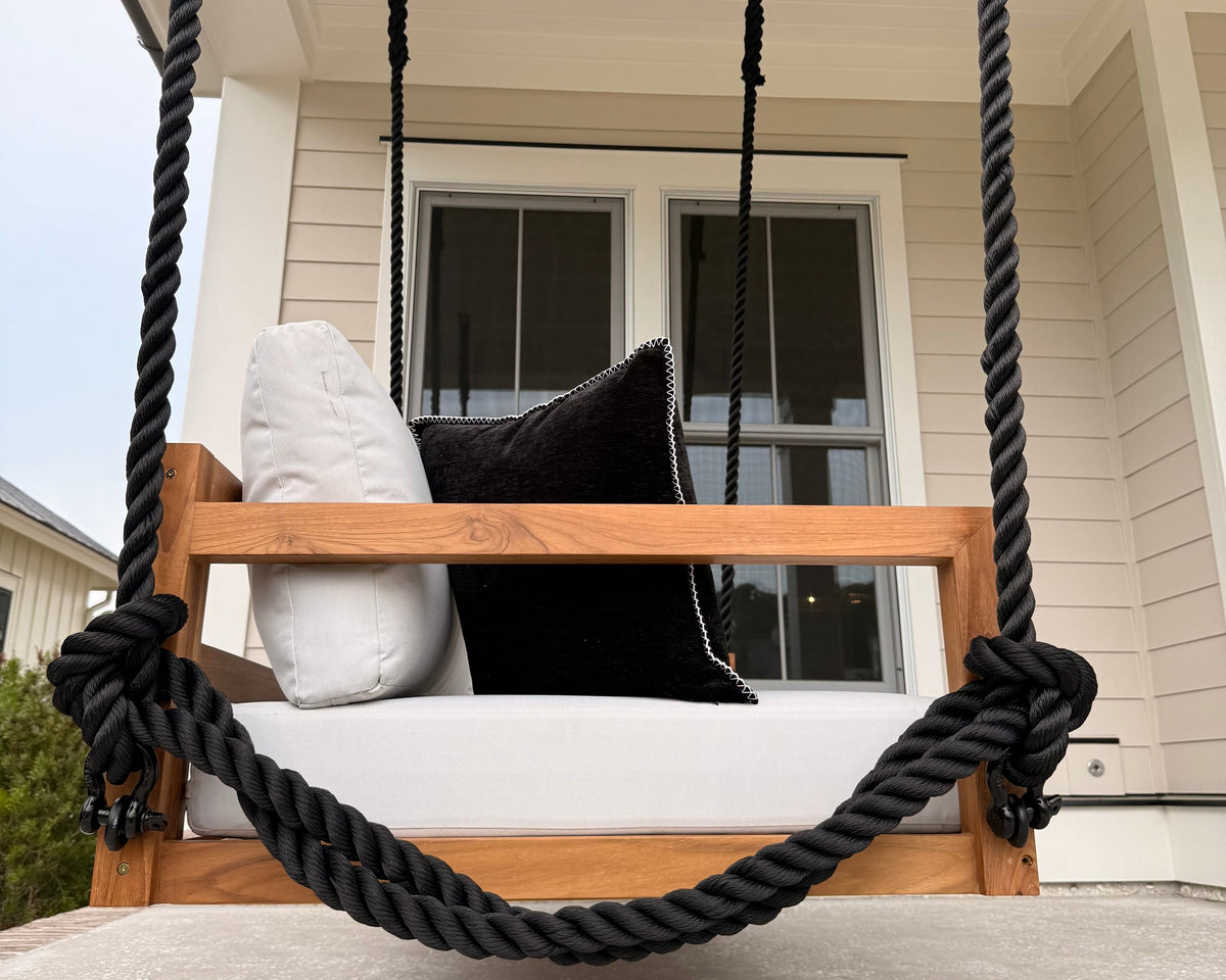Bimini Swing Bed Standard – Premium Grade A Teak Porch Swing