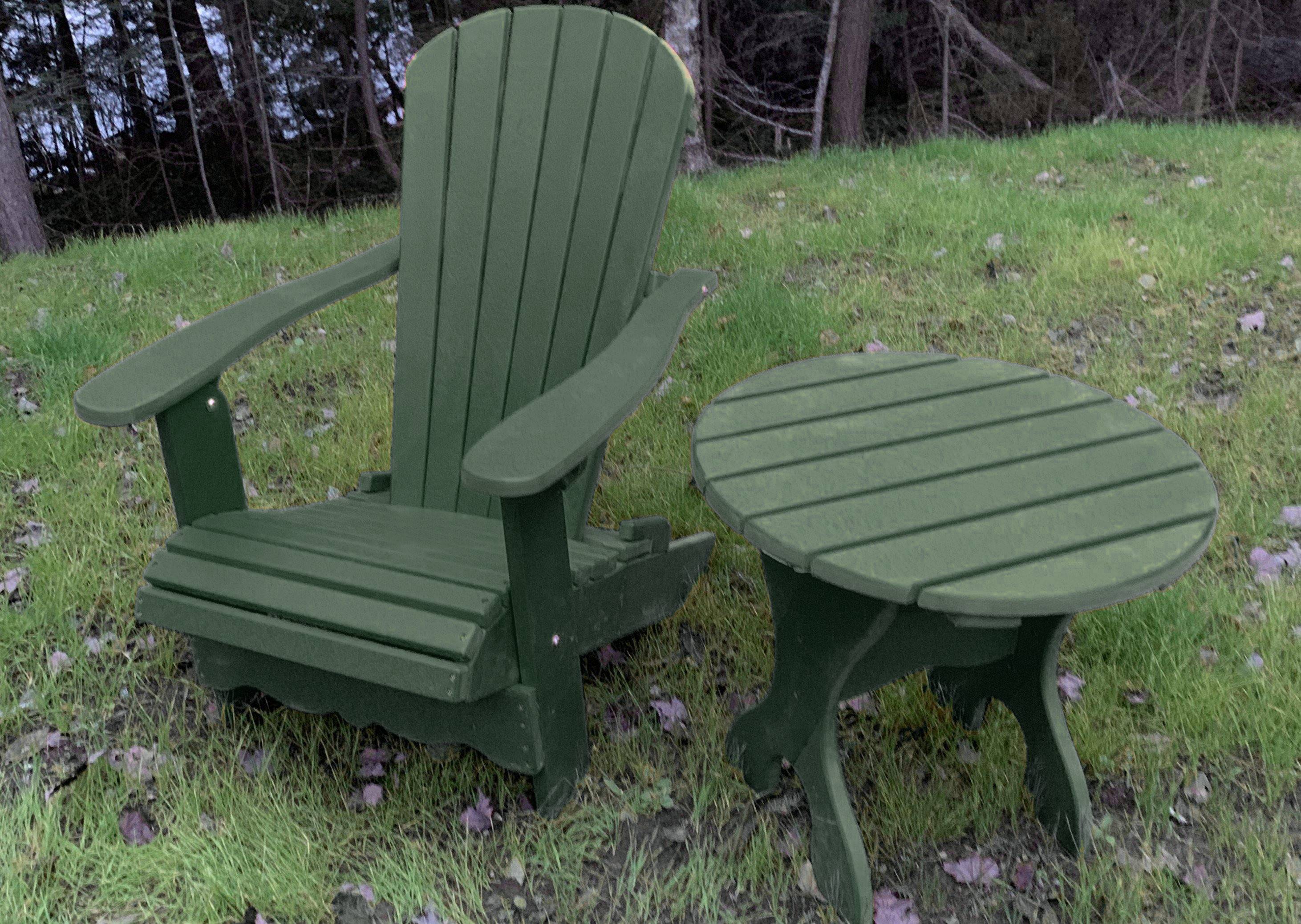 Poly-Luxe Recycled Plastic Classic Adirondack Chair (Standard)