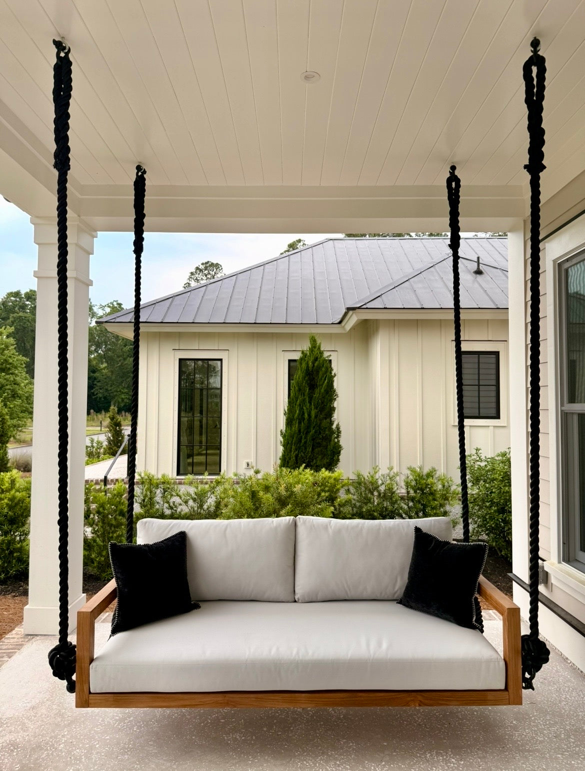 Bimini Swing Bed Standard – Premium Grade A Teak Porch Swing