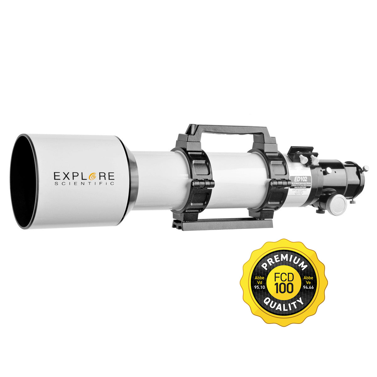 ED102-FCD100 Series Air-Spaced Triplet Refractor Telescope
