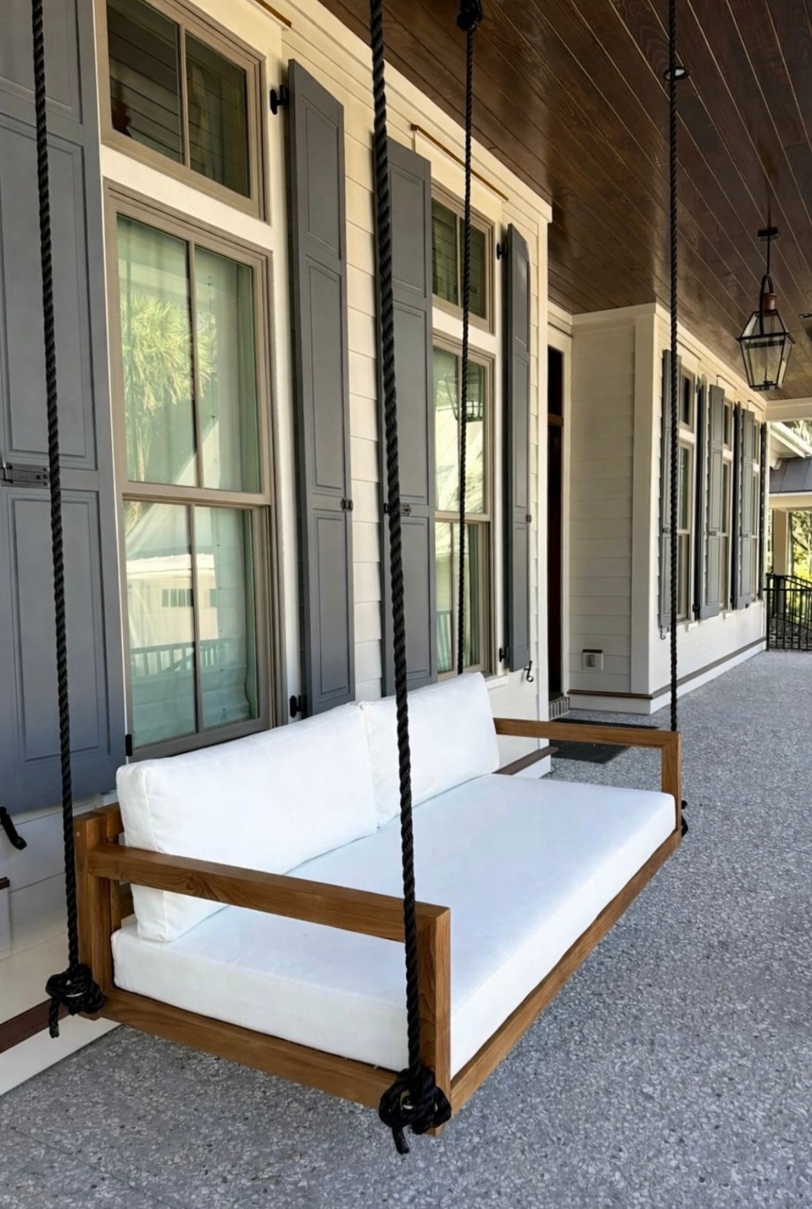 Bimini Swing Bed Standard – Premium Grade A Teak Porch Swing