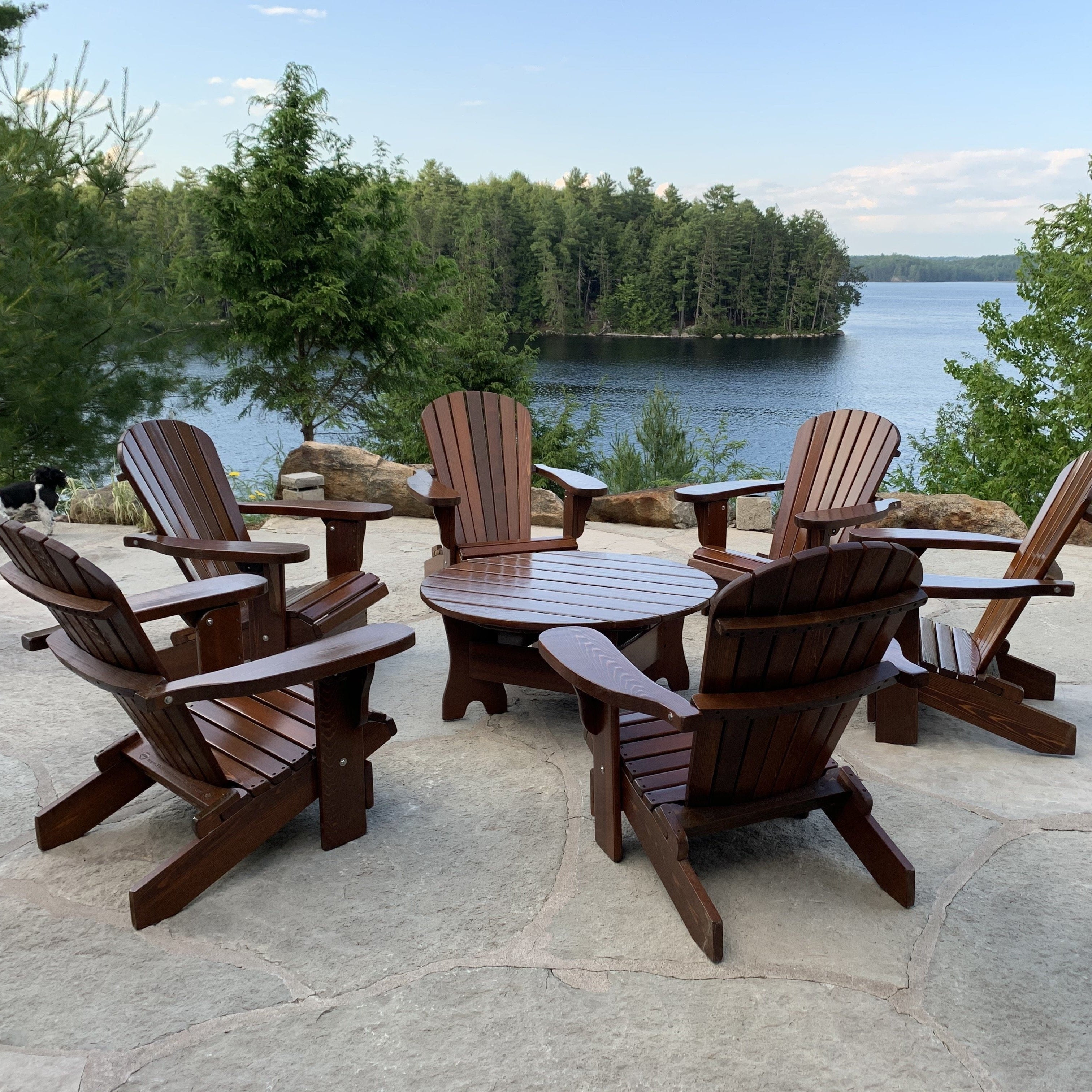 adirondack chair set with table
