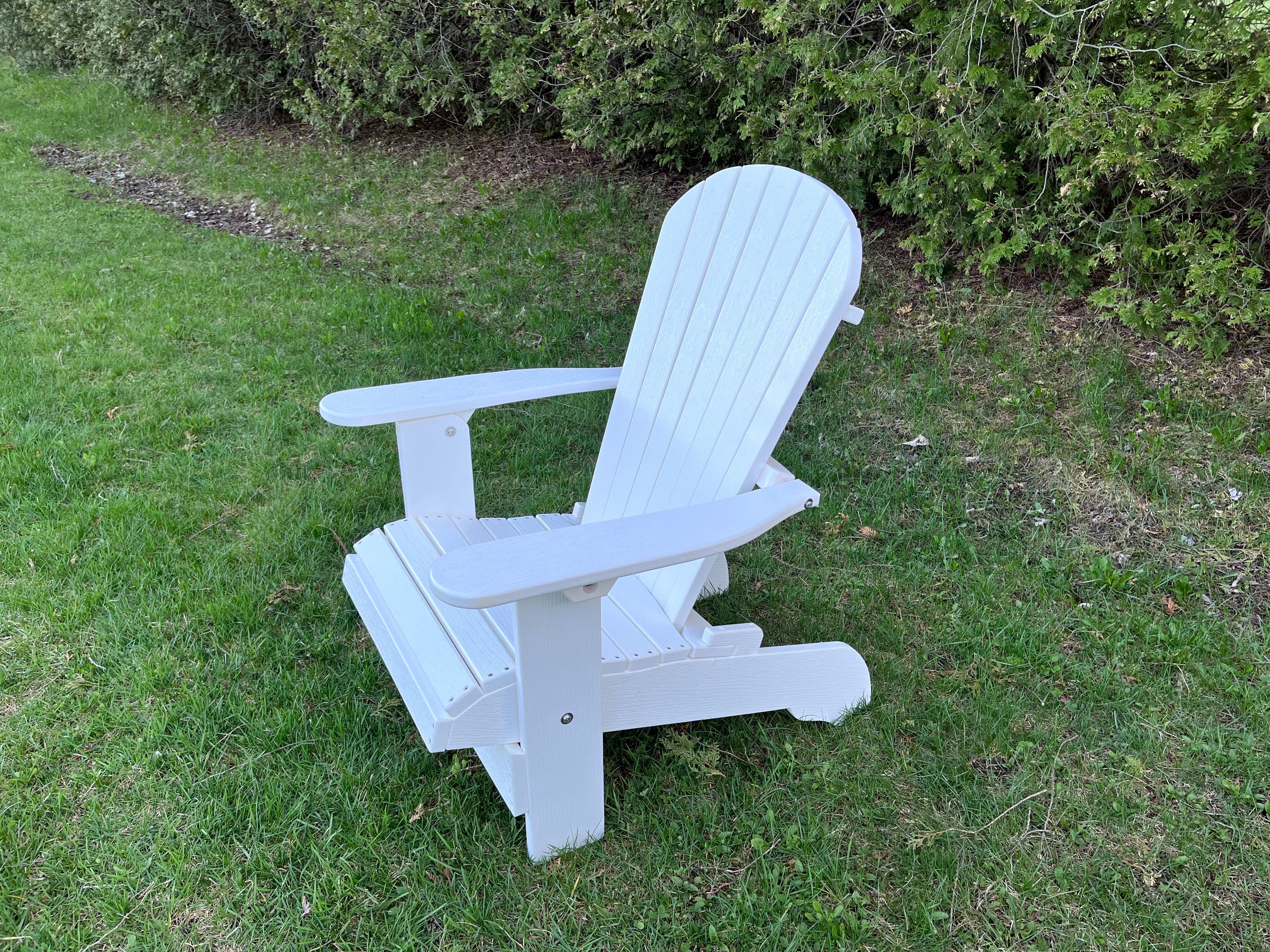 Poly-Luxe Recycled Plastic Royal Upright Adirondack Chair easiest to get in and out of (Large)