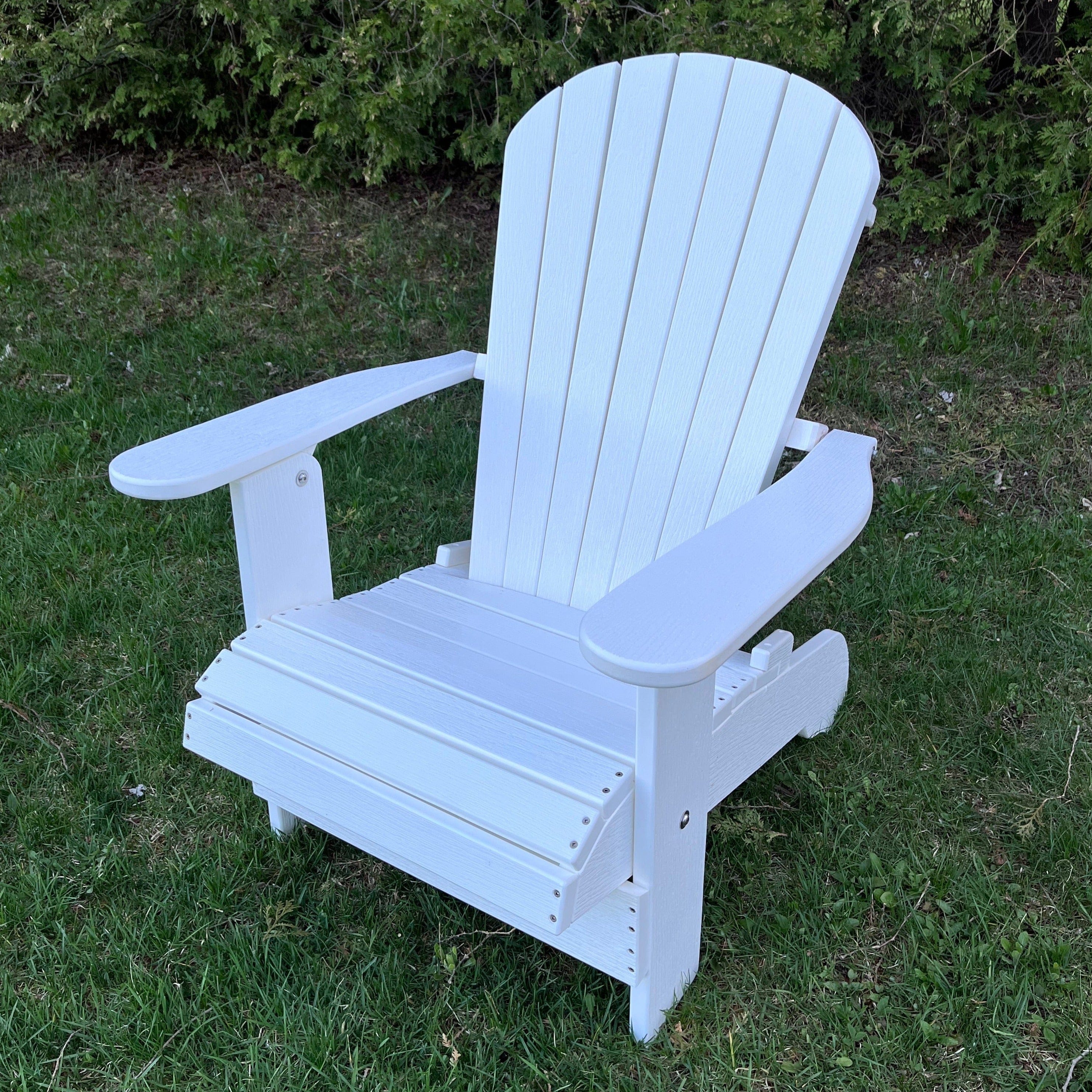 Poly-Luxe Recycled Plastic Royal Upright Adirondack Chair easiest to get in and out of (Large)