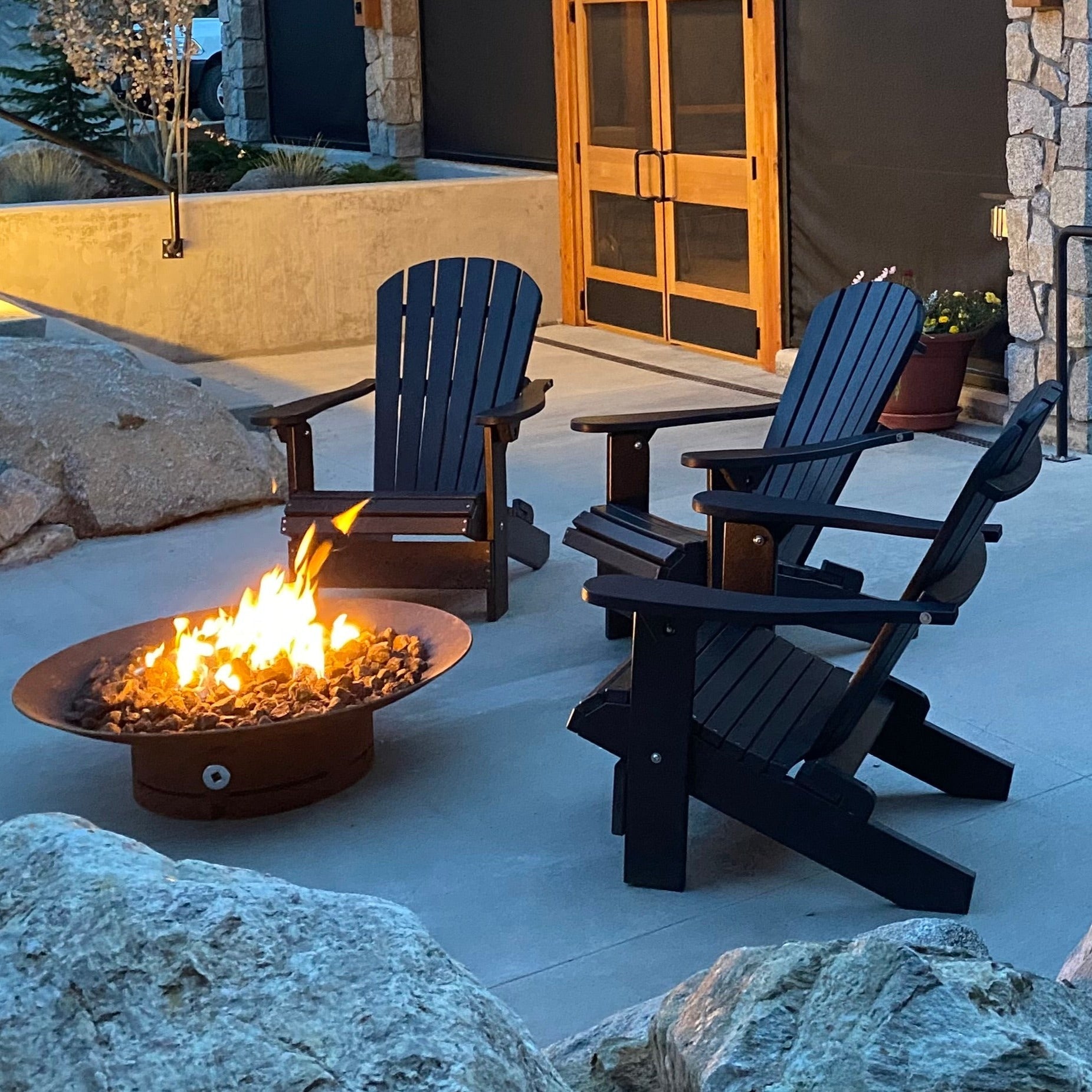 Poly-Luxe Recycled Plastic Classic Adirondack Chair (Standard)