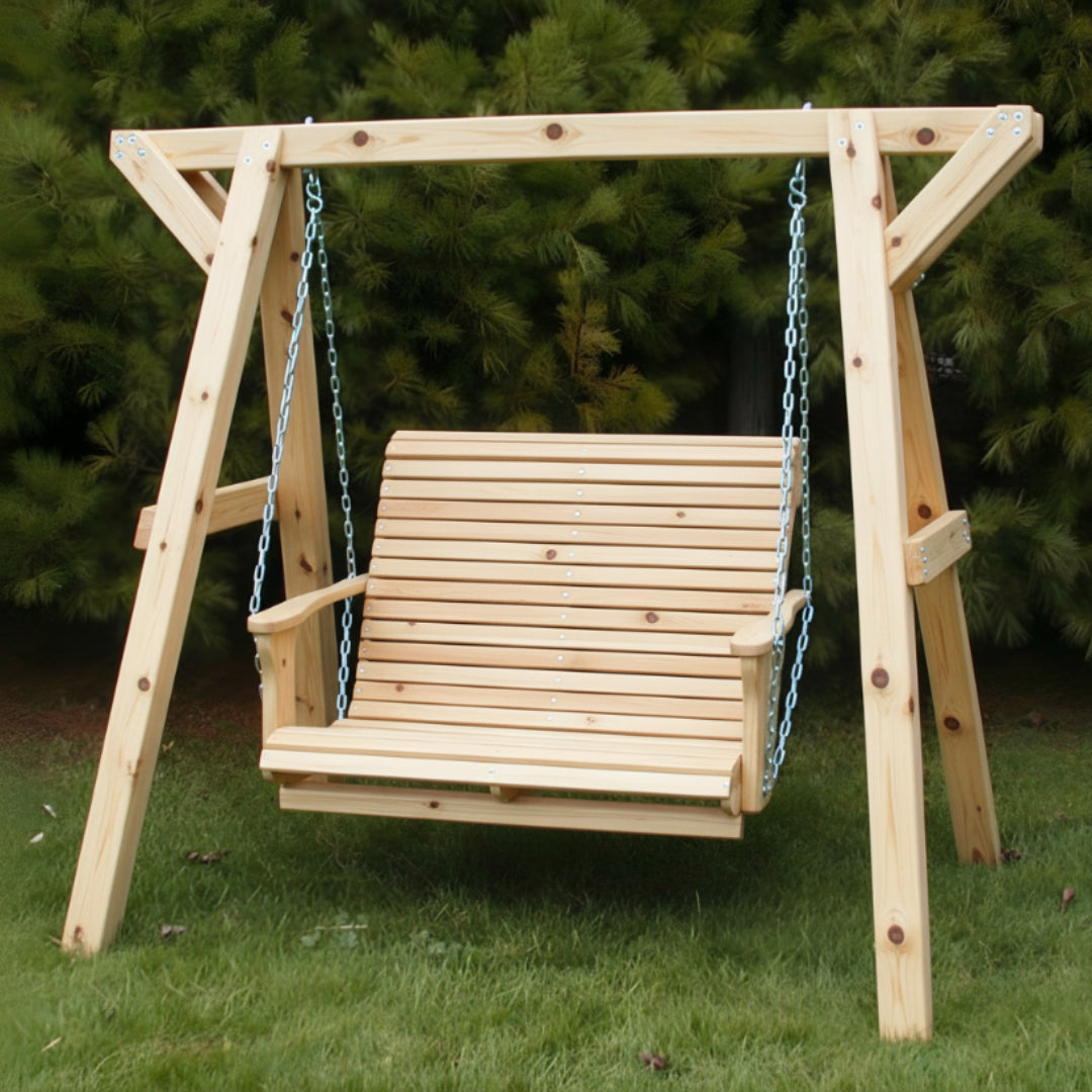 Wooden Lovers Porch Swing (Bench Only)