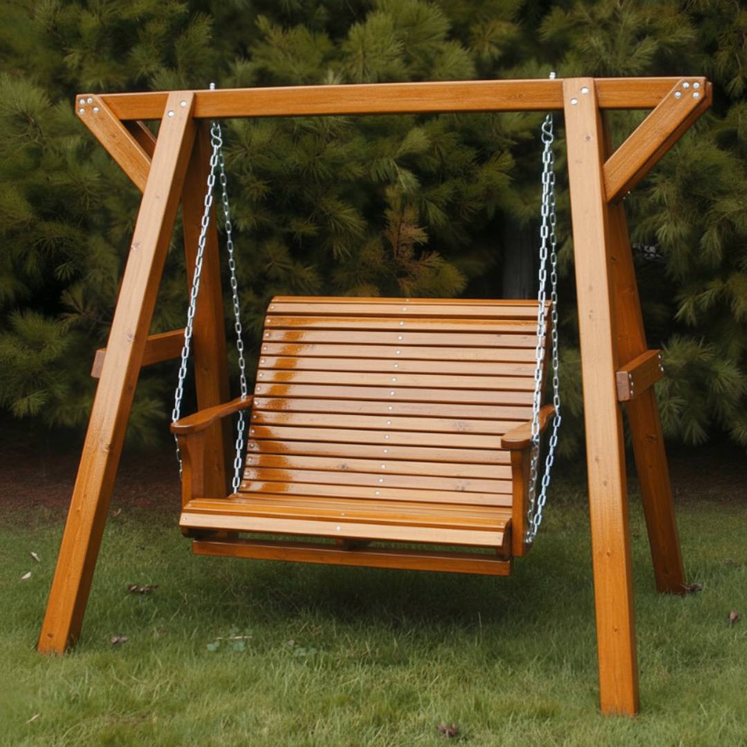 Wooden Lovers Porch Swing (Bench Only)