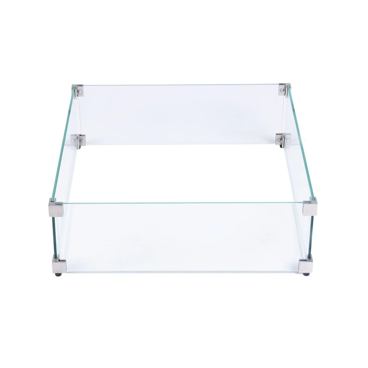 Elementi Plus OFP101BW Annecy Porcelain Top Outdoor Fire Table