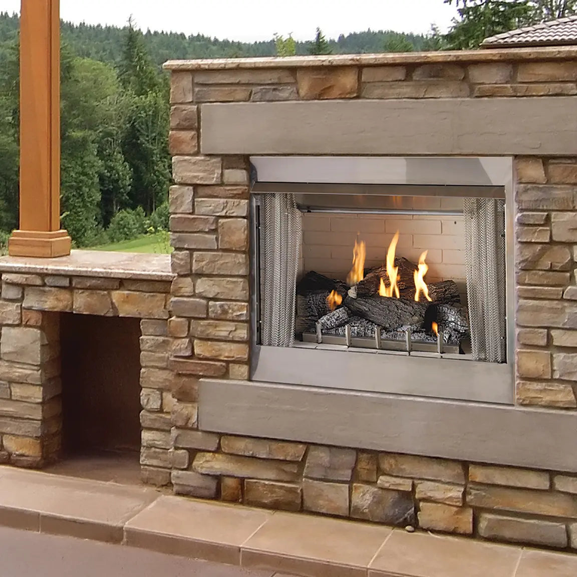 American Hearth Empire Carol Rose Outdoor 36" Vent-Free Fireplace