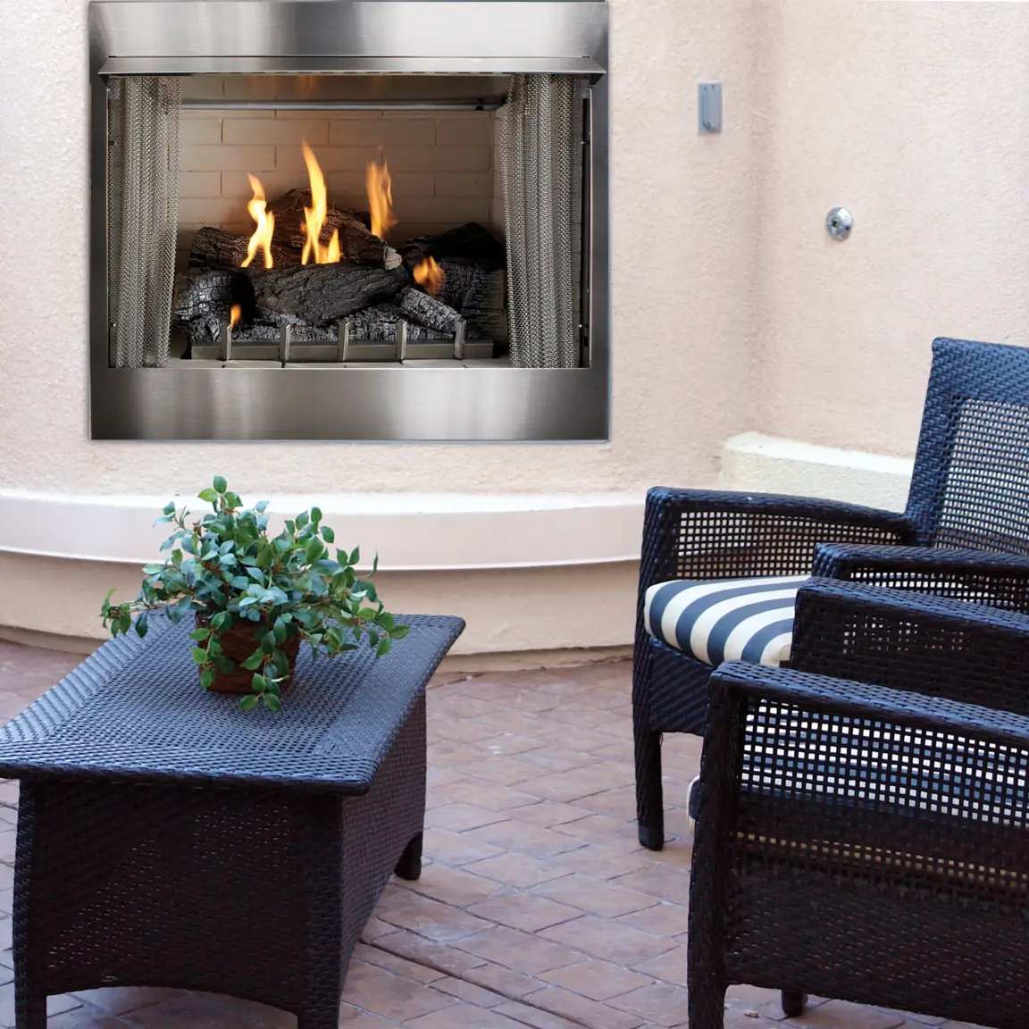 American Hearth Empire Carol Rose Outdoor 36" Vent-Free Fireplace