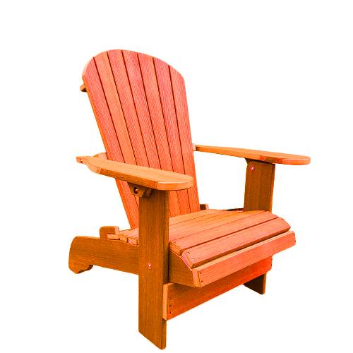 Poly-Luxe Recycled Plastic Royal Upright Adirondack Chair easiest to get in and out of (Large)