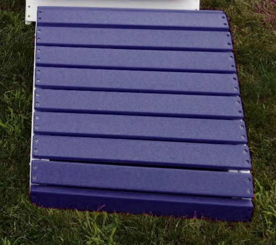 Poly-Luxe Recycled Plastic Royal 2-Position Ottoman (Large)