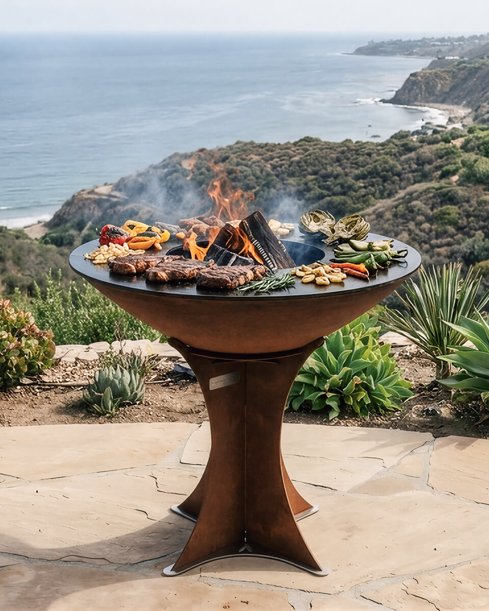 Arteflame XXL 40" Flat Top Grill - High Euro Base