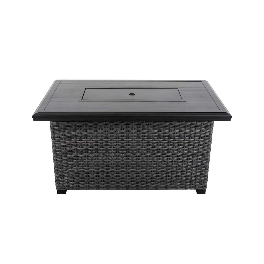 Lassen 4-Piece Firepit Set with Swivel Rocking Chairs