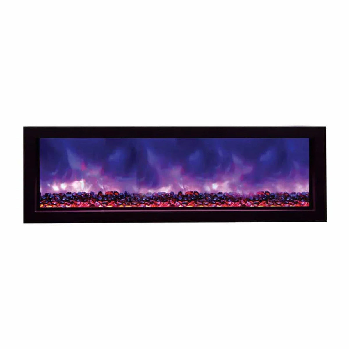 Amantii 88 Inch Panorama Slim BI-88-SLIM-OD Linear Indoor or Outdoor Electric Fireplace