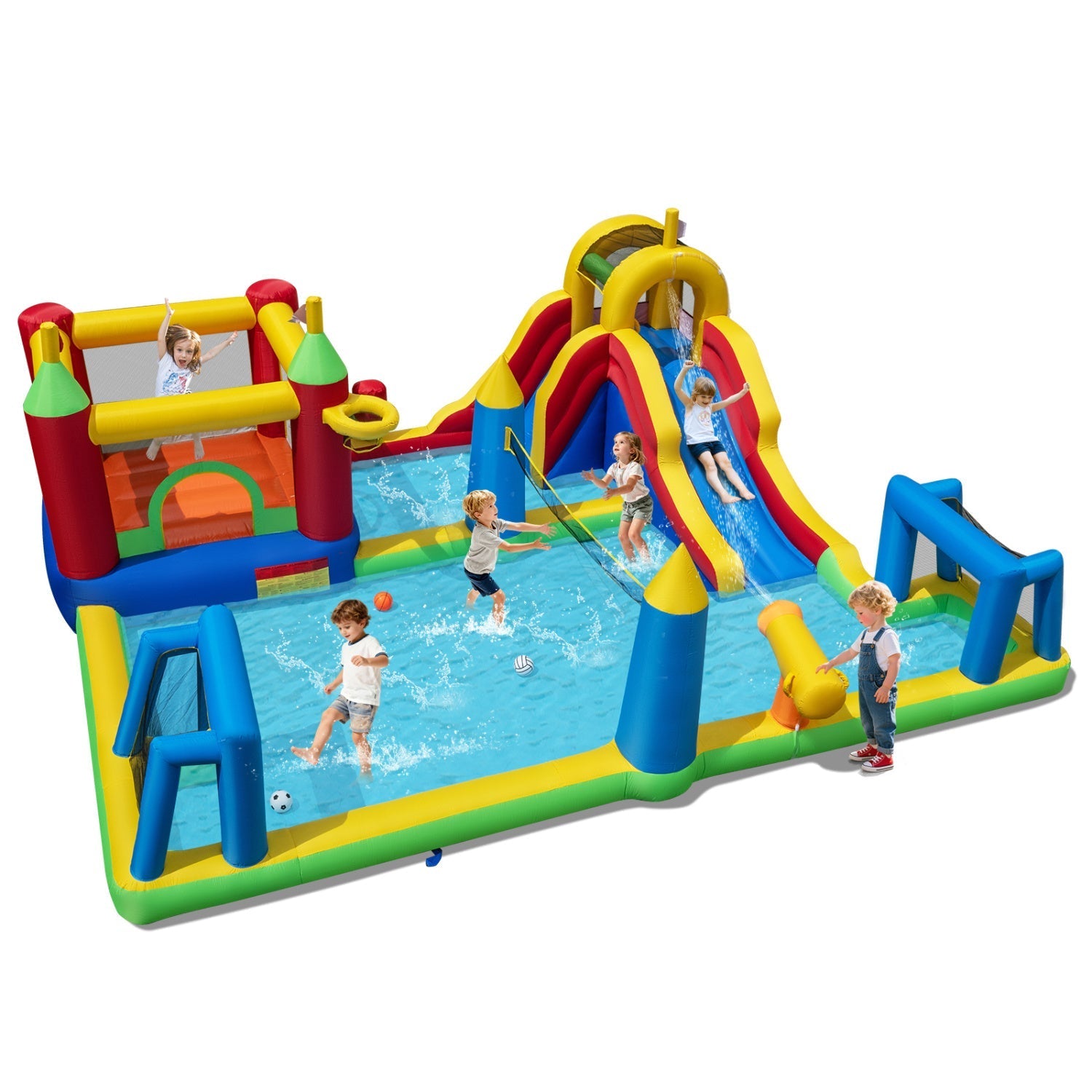 Inflatable Water Slide Bounce House 9-in