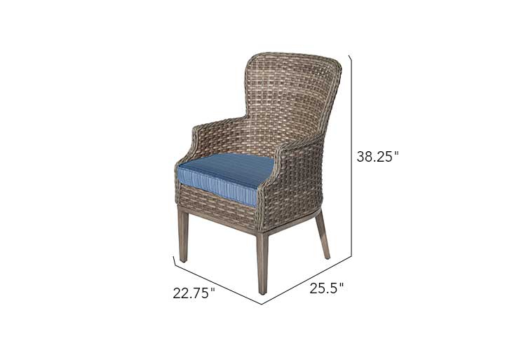 Tenaya 5-Piece Wicker Dining Set