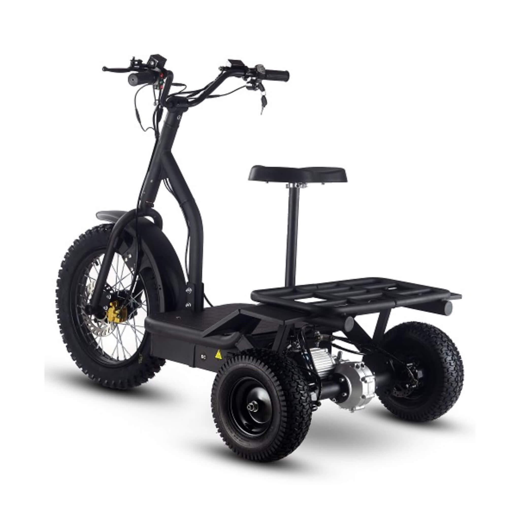 MotoTec 48V 1200W Electric Trike Three Wheel Scooter
