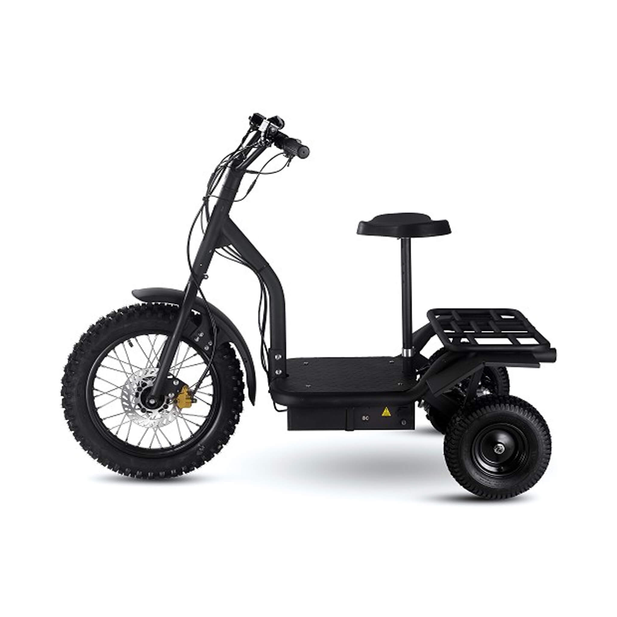MotoTec 48V 1200W Electric Trike Three Wheel Scooter