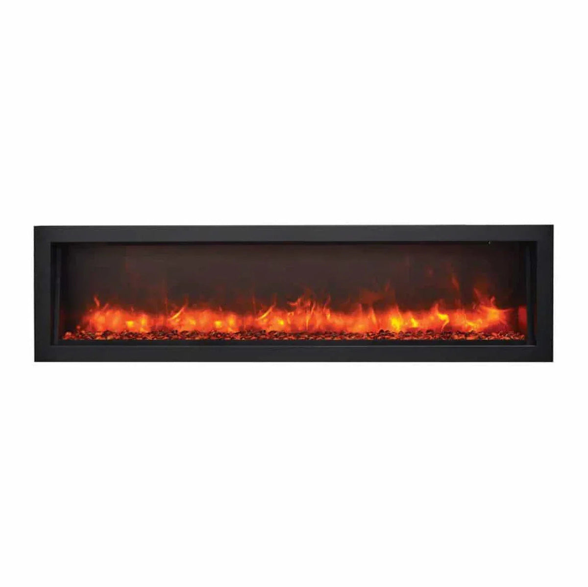 Amantii 88 Inch Panorama Slim BI-88-SLIM-OD Linear Indoor or Outdoor Electric Fireplace