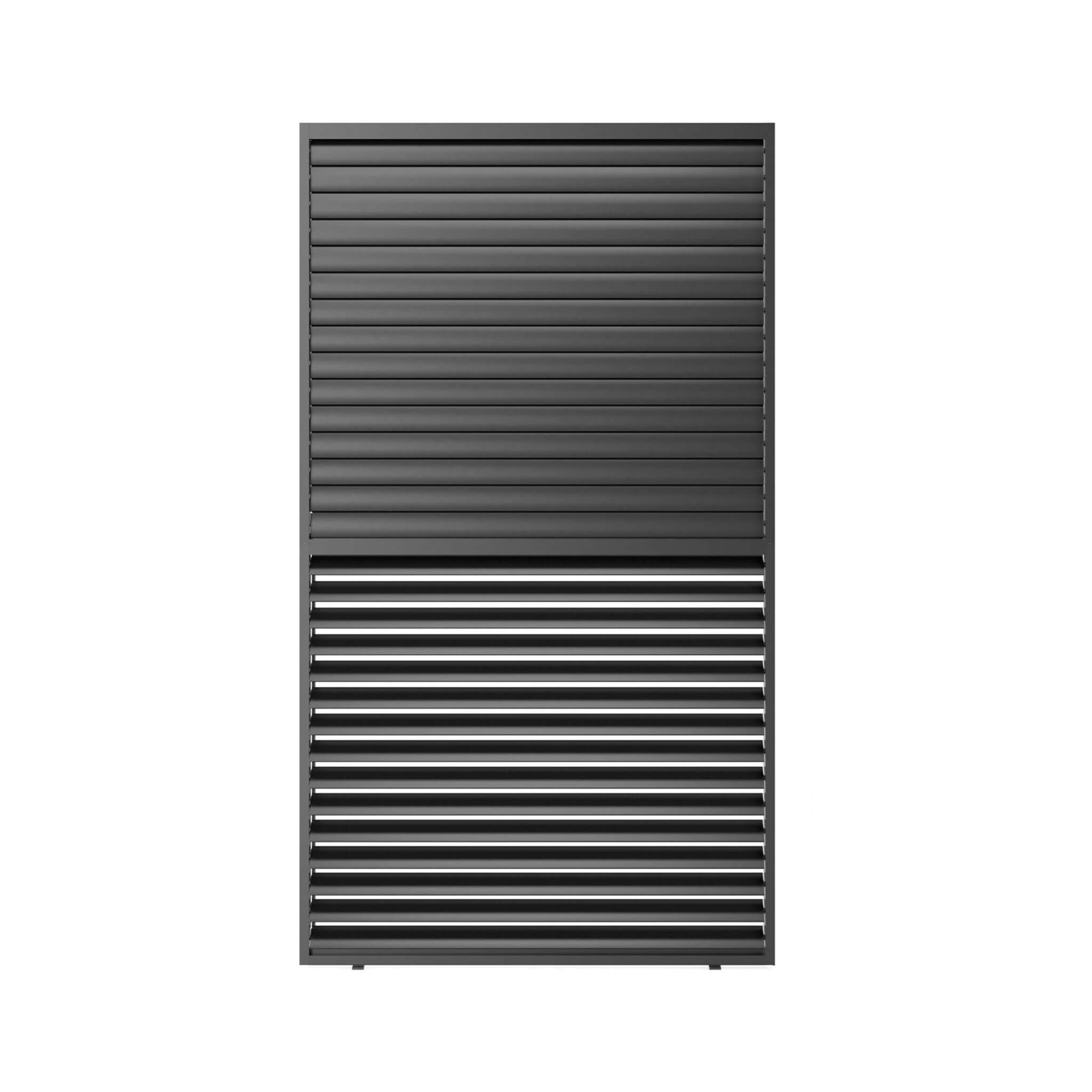 [04X07FT] Alora Premium Adjustable Aluminum Louvered Pergola With Side Wall Panel (SAK25458)