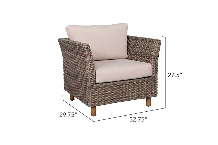 Orlando 4-Piece Wicker Sofa Set