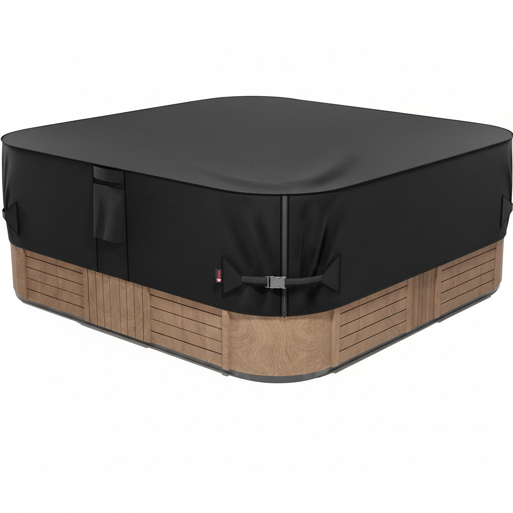 Outdoor Waterproof and Weatherproof Hot Tub Cover 85 X 85 Inch Fit 84 X 84 or 83