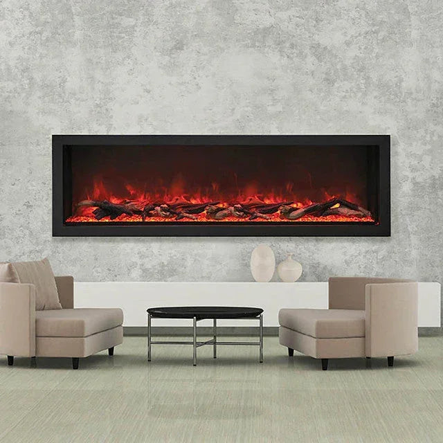 Amantii Panorama Deep Extra Tall 60 Inch Indoor Outdoor Electric Fireplace