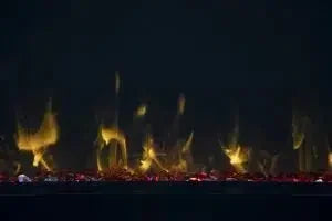 Amantii Symmetry Lumina 88" Smart Electric Fireplace – Indoor/Outdoor Built-in with LED Logset & Front Heat Vent