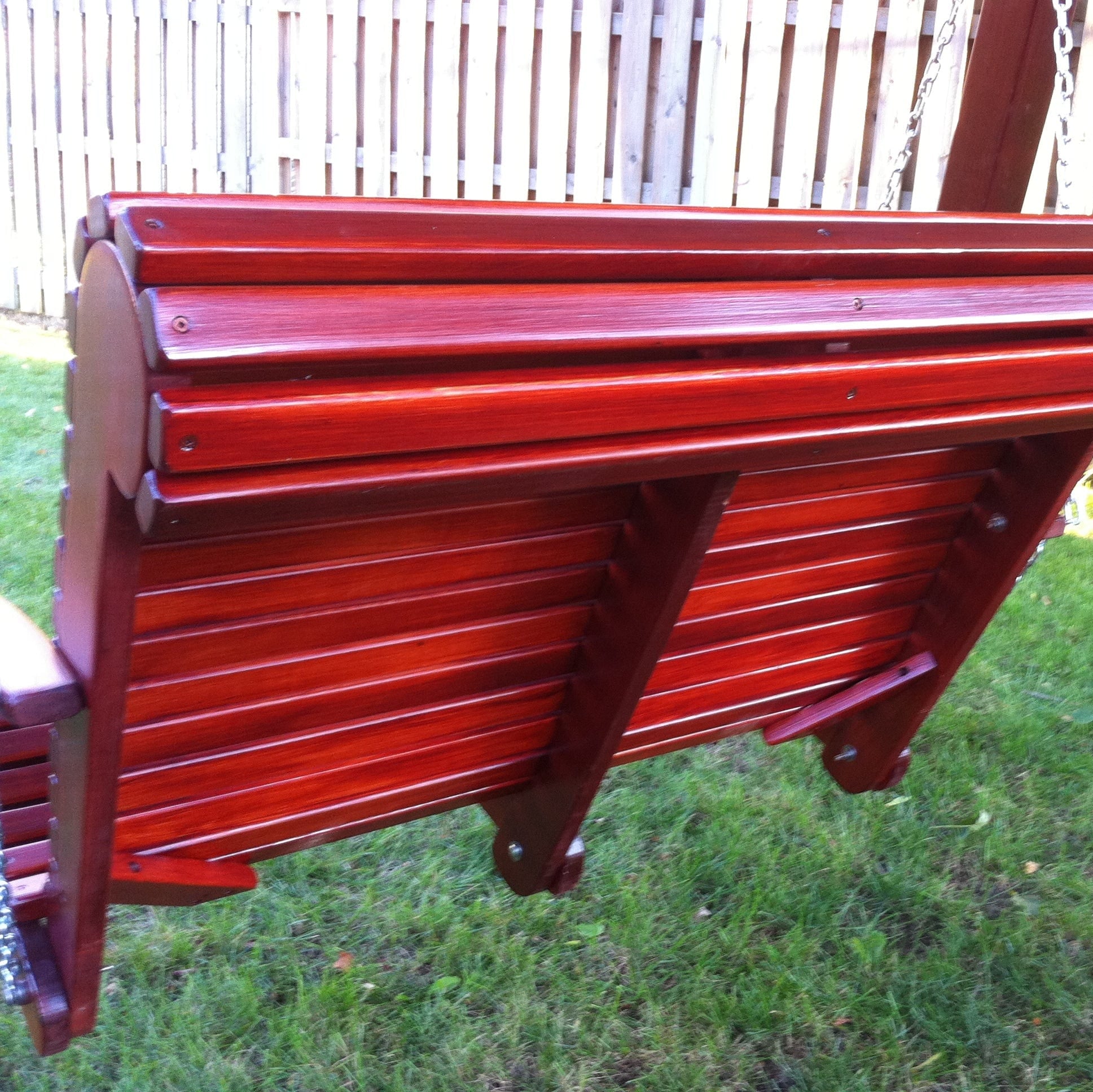 Wooden Lovers Porch Swing with Frame