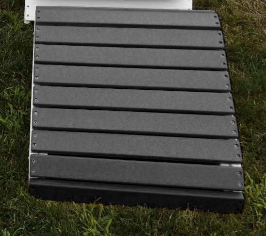 Poly-Luxe Recycled Plastic Royal 2-Position Ottoman (Large)
