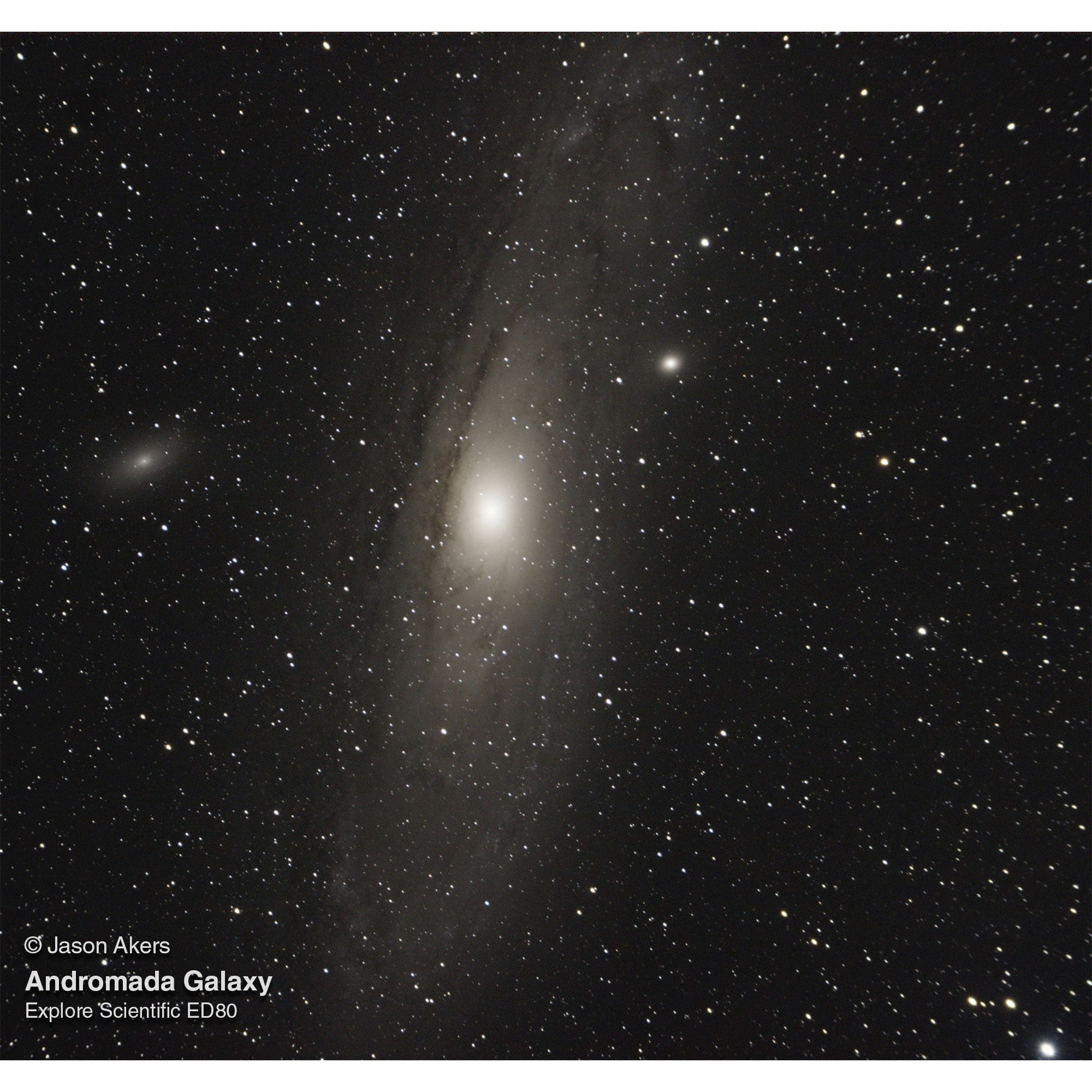 ED80-FCD100 Series Air-Spaced Triplet Refractor Telescope and Field Flattener f/5 to f/7