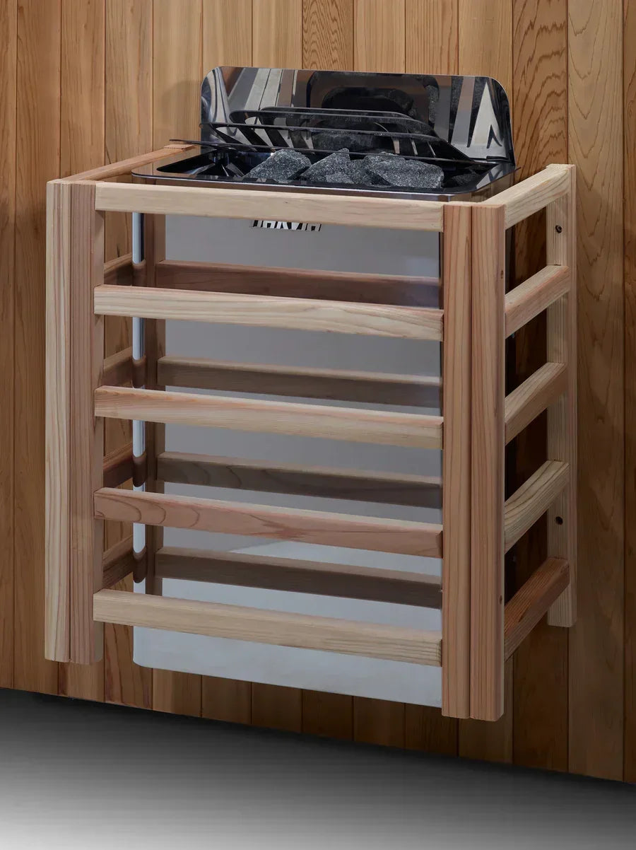 Golden Designs Savonlinna Outdoor Traditional Sauna – Canadian Red Cedar Interior | GDI-8503-01 / Savonlinna | 3 Person