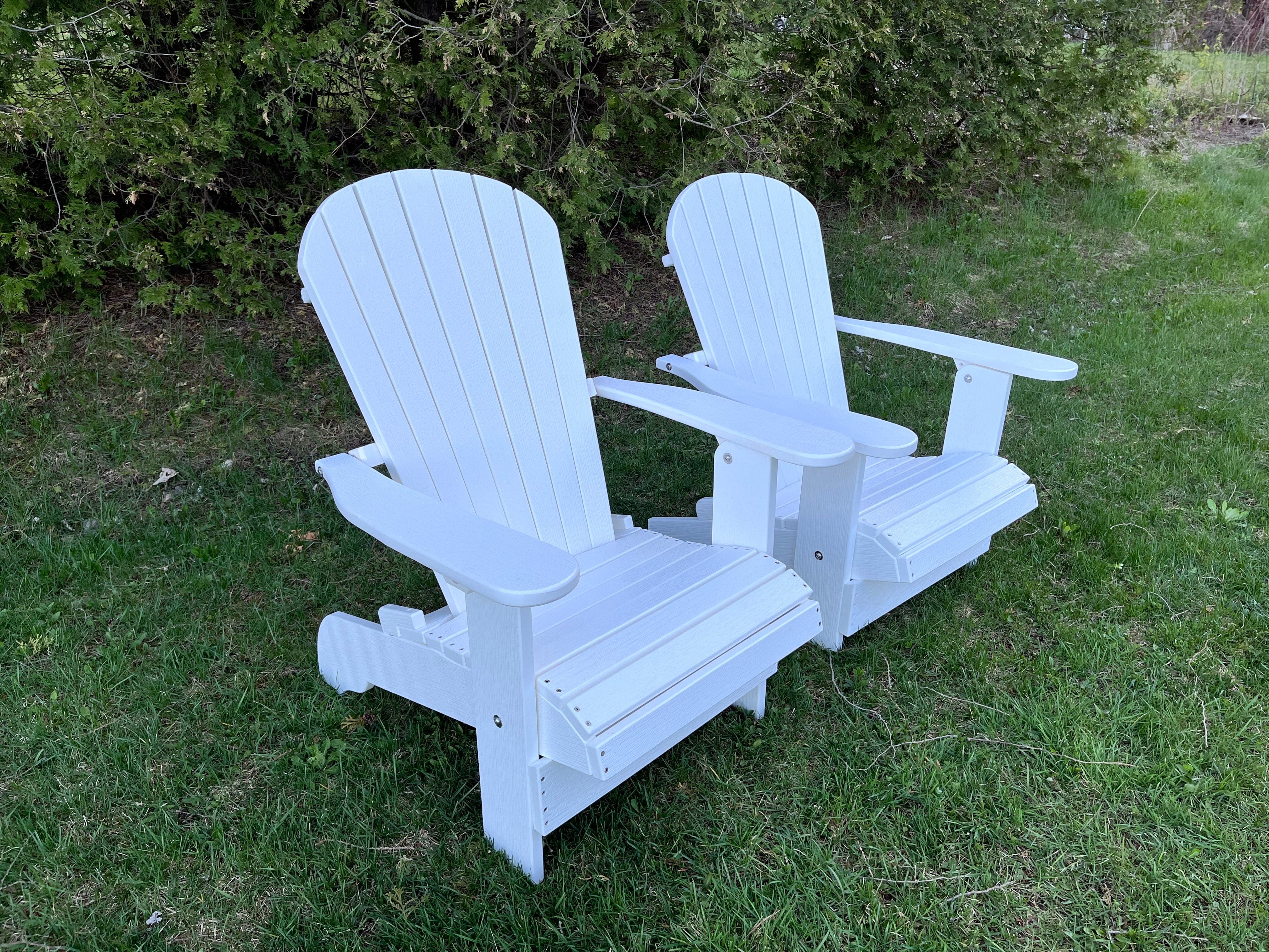 Poly-Luxe Recycled Plastic Royal Upright Adirondack Chair easiest to get in and out of (Large)