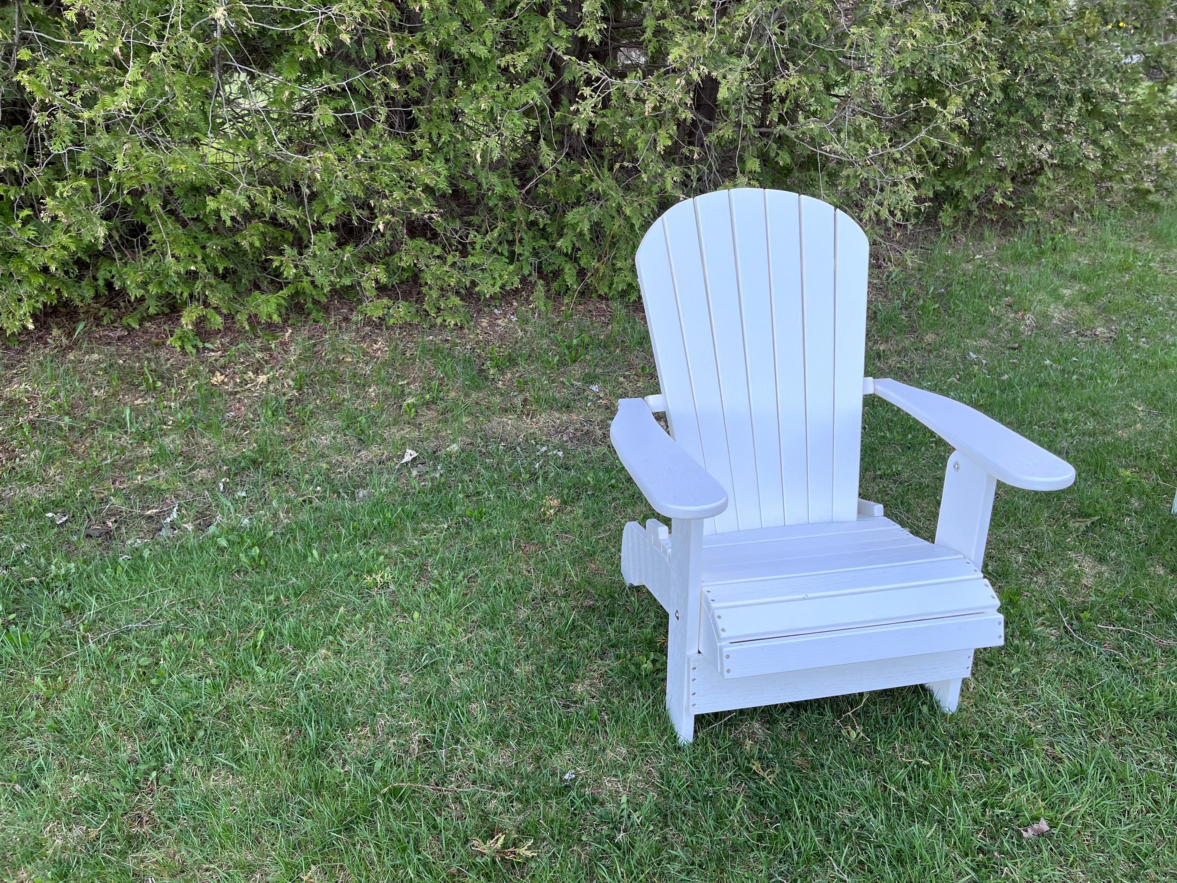 Poly-Luxe Recycled Plastic Royal Upright Adirondack Chair easiest to get in and out of (Large)
