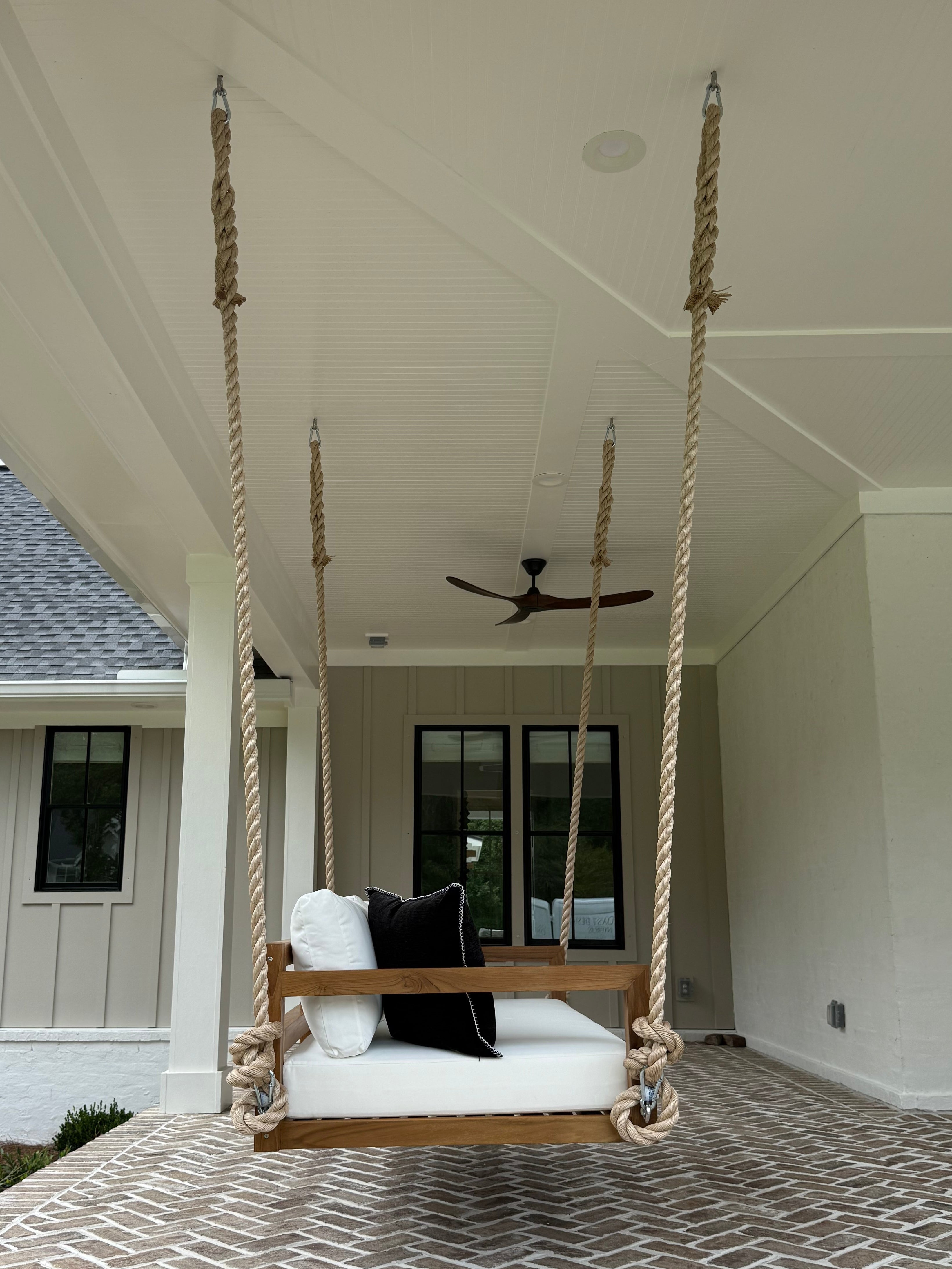 Bimini Swing Bed Standard – Premium Grade A Teak Porch Swing