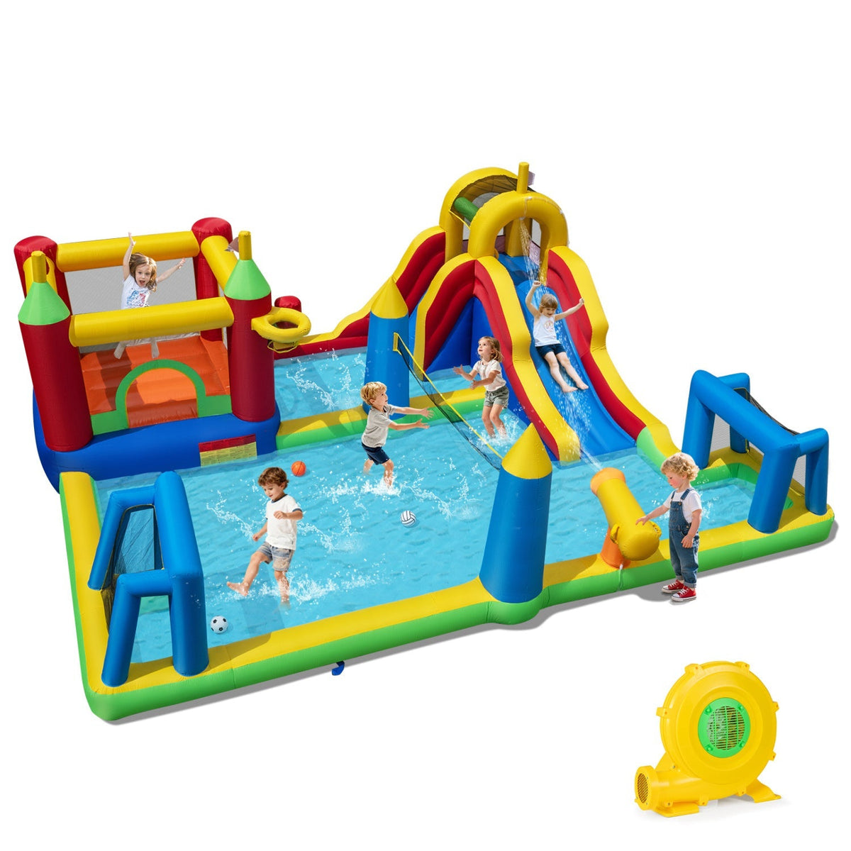 Inflatable Water Slide Bounce House 9-in