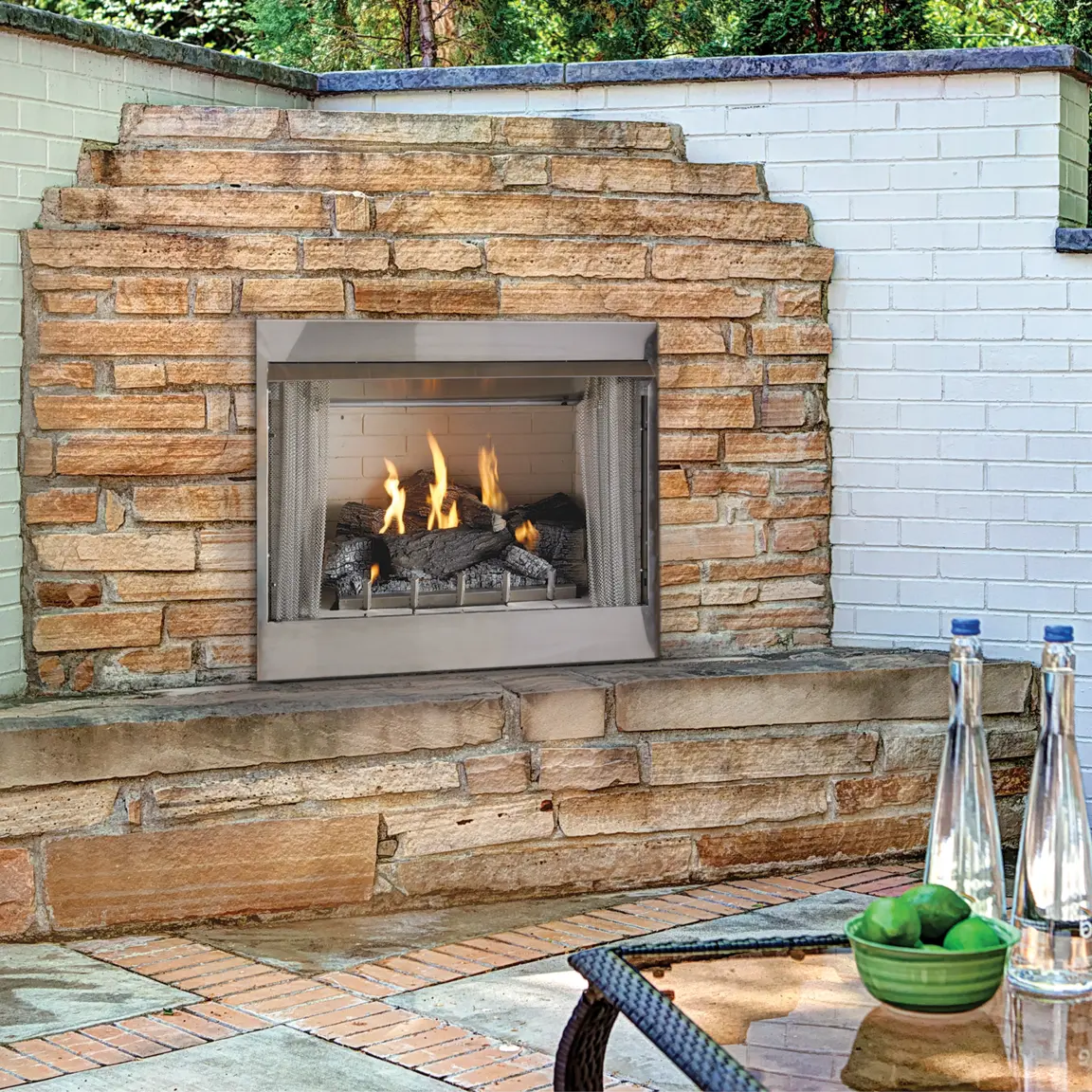 American Hearth Empire Carol Rose Outdoor 42" Vent-Free Fireplace