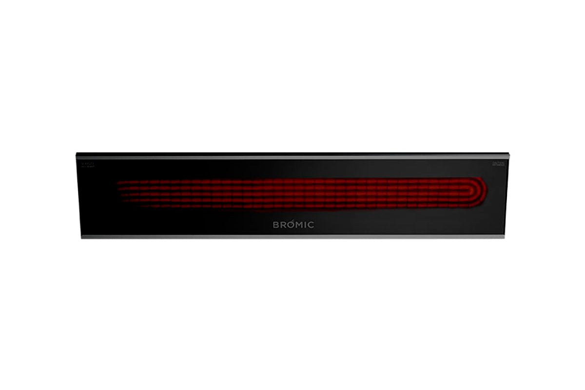 Bromic Heaters Platinum Marine Smart-Heat 3400 Watt Radiant Infrared Outdoor Electric Heater | Black | 208V