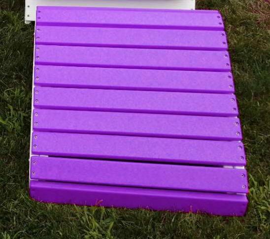 Poly-Luxe Recycled Plastic Royal 2-Position Ottoman (Large)