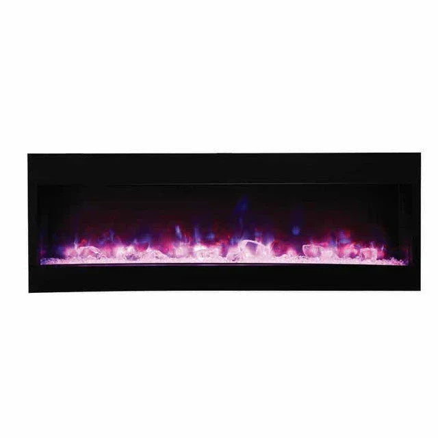Amantii 72 Inch Tru-View XL Deep Built-In Indoor Outdoor 3 Three Sided Electric Fireplace