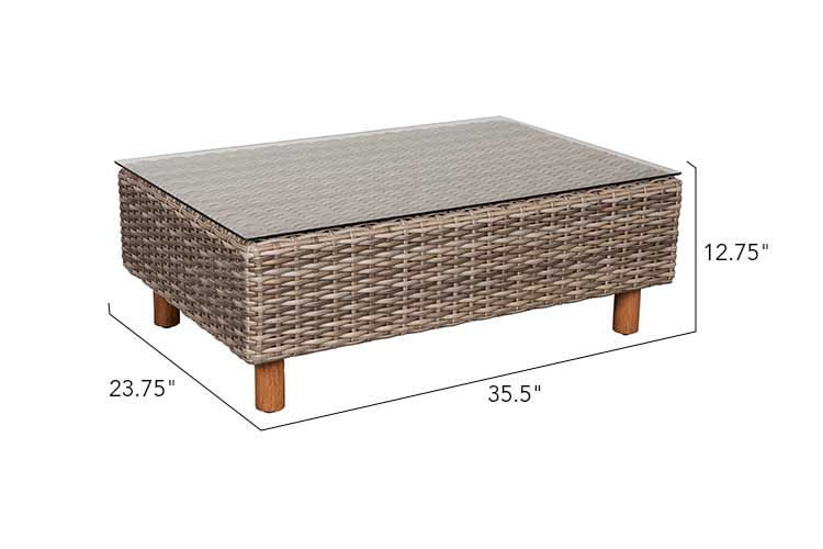 Orlando 4-Piece Wicker Sofa Set