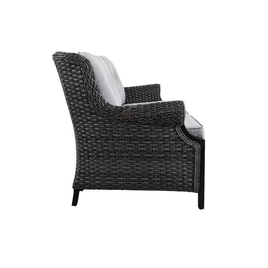 Lassen 4-Piece Firepit Set with Swivel Rocking Chairs