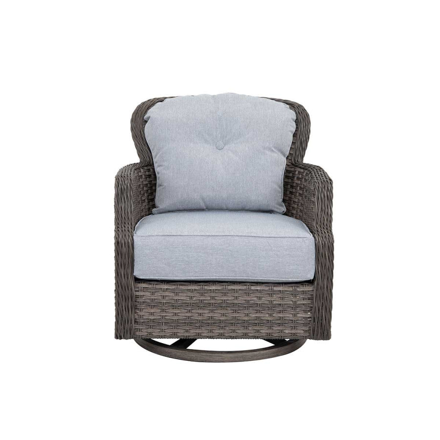 Tenaya 4-Piece Firepit Set with Swivel Rocking Chairs