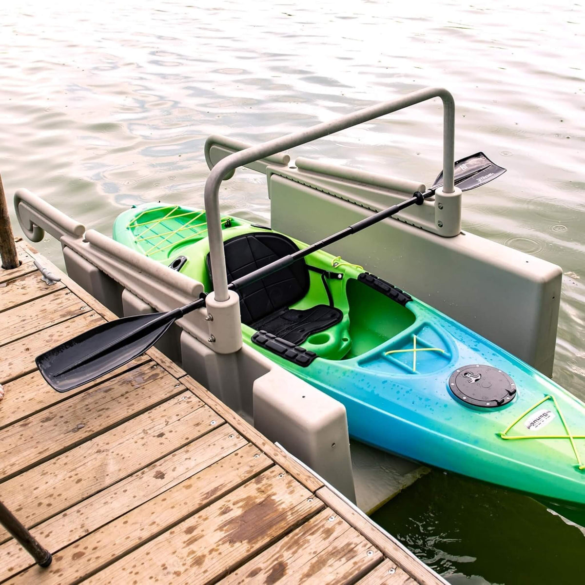 Floating Kayak Launch Station For Fixed Docks Kayaks And Canoes (SAK36851)