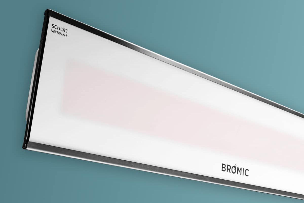Bromic Heaters Platinum Smart-Heat 2300 Watt Radiant Infrared Outdoor Electric Heater | White | 240V
