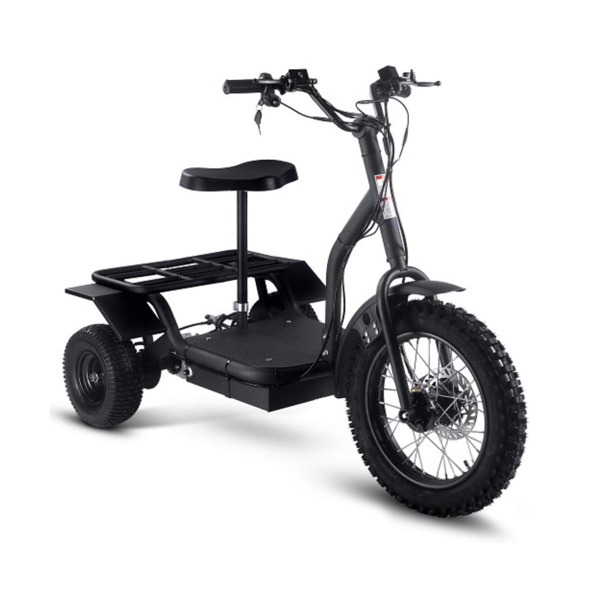 MotoTec 48V 1200W Electric Trike Three Wheel Scooter