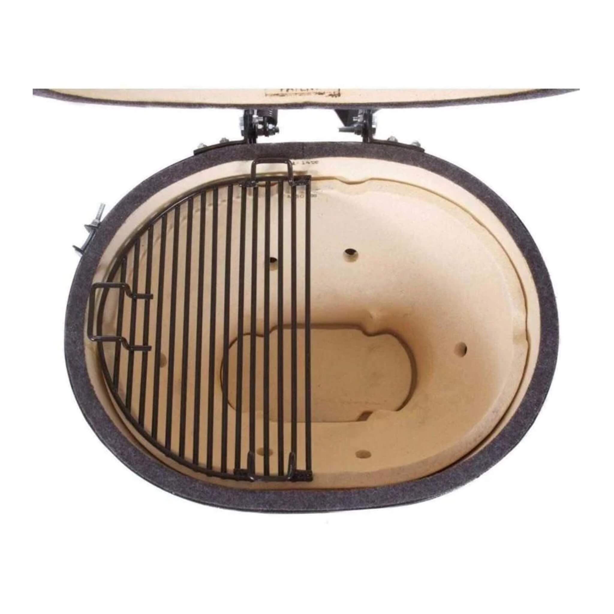 Primo Oval XL 400 Ceramic Kamado BBQ Grill W/ Stainless Steel Grates